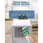 10,000 BTU Portable Air Conditioner for Room 160-215 Sq.Ft, 3 in-1 Drainage-free AC Unit with Dehumidifier, Fan, Remote Control