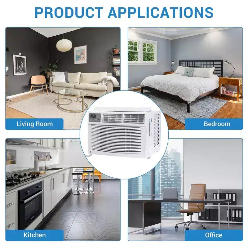 12,000 BTU Window Air Conditioner with WiFi, Energy Efficient Window AC Unit Cools Up to 550 Sq.Ft. with Remote/App Control, Ideal for Apartment