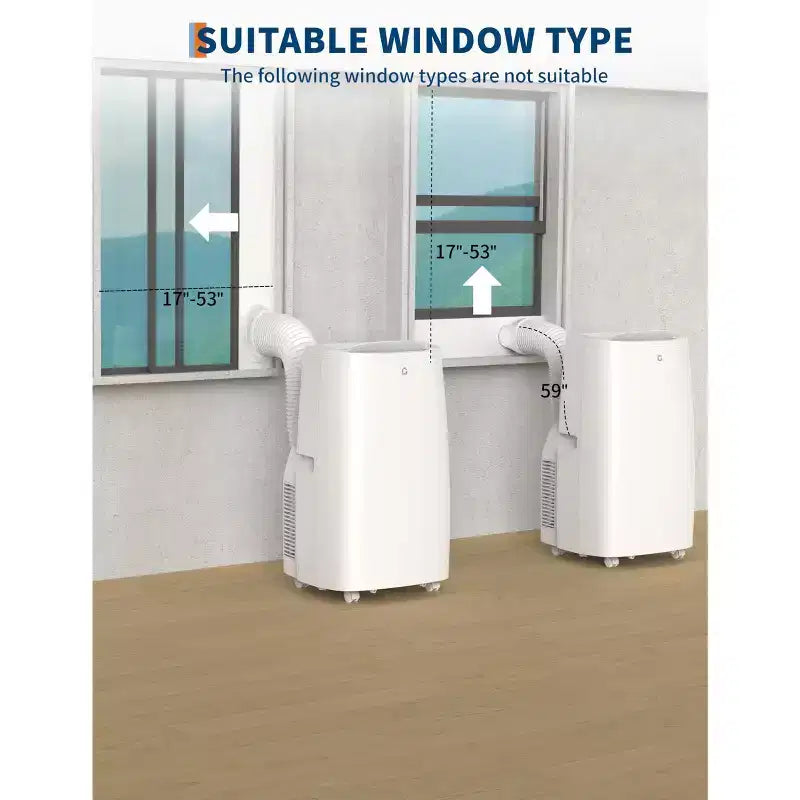 14,000 BTU Portable Air Conditioner,3 in-1 Portable AC Unit Cools/Fan/Dehumidifier up to 750 sq.ft,Ac unit with 24H Timer,Remote Control,Bedroom