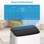 Acekool 14000 BTU Portable Air Conditioner, 3-in-1 AC Unit with WiFi, Cools and Heats Up to 700 Sq Ft, Remote, for Living Room/RV/Workspace