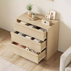Cómoda alta moderna de 4 cajones, cajonera de almacenamiento de mediados de siglo para dormitorio, sala de estar y entrada