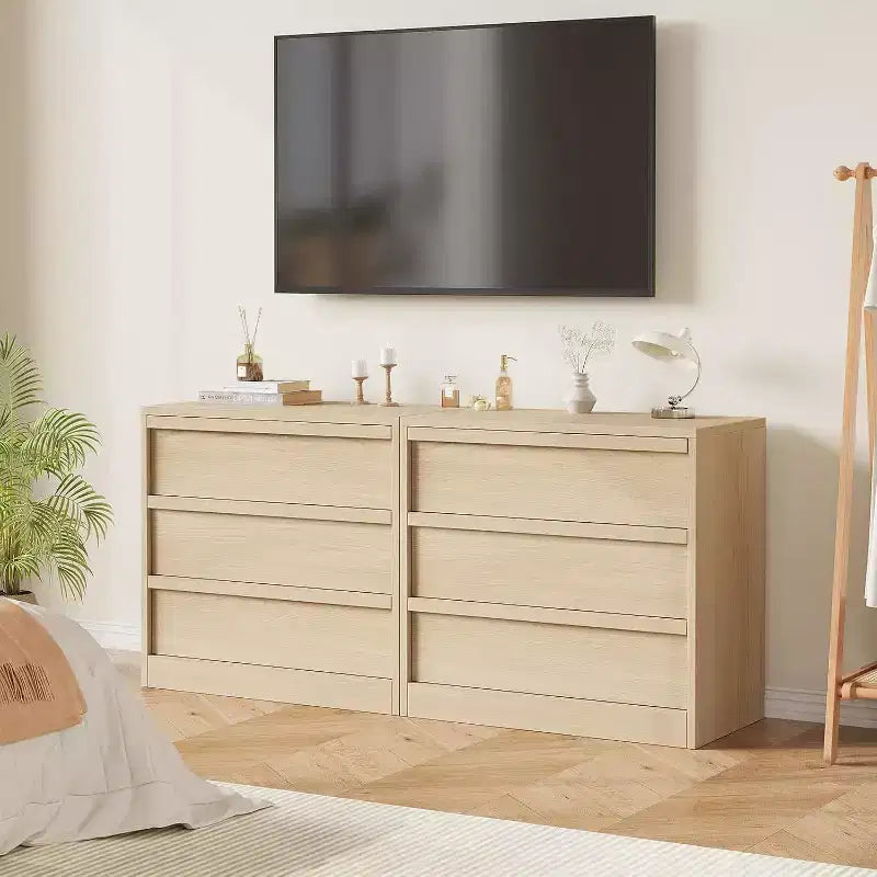 Cómoda alta moderna de 4 cajones, cajonera de almacenamiento de mediados de siglo para dormitorio, sala de estar y entrada