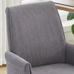 Silla de oficina elevable con respaldo medio, tela a rayas, ergonómica. Ideal para trabajar, estudiar y relajarse.