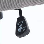 Silla de oficina elevable con respaldo medio, tela a rayas, ergonómica. Ideal para trabajar, estudiar y relajarse.