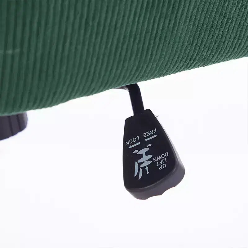 Silla de oficina elevable con respaldo medio, tela a rayas, ergonómica. Ideal para trabajar, estudiar y relajarse.