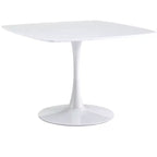 Mesa de comedor Mid-Century de 42,1 pulgadas con tablero redondo de MDF y patas cruzadas, para 4-6 personas, también funciona como mesa de centro
