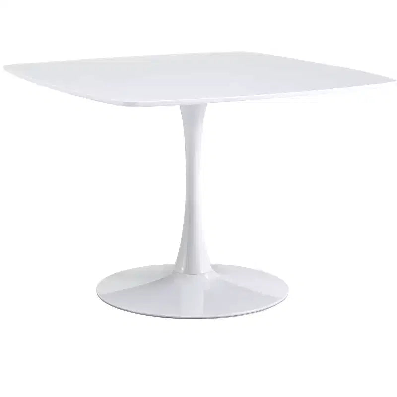 Mesa de comedor Mid-Century de 42,1 pulgadas con tablero redondo de MDF y patas cruzadas, para 4-6 personas, también funciona como mesa de centro