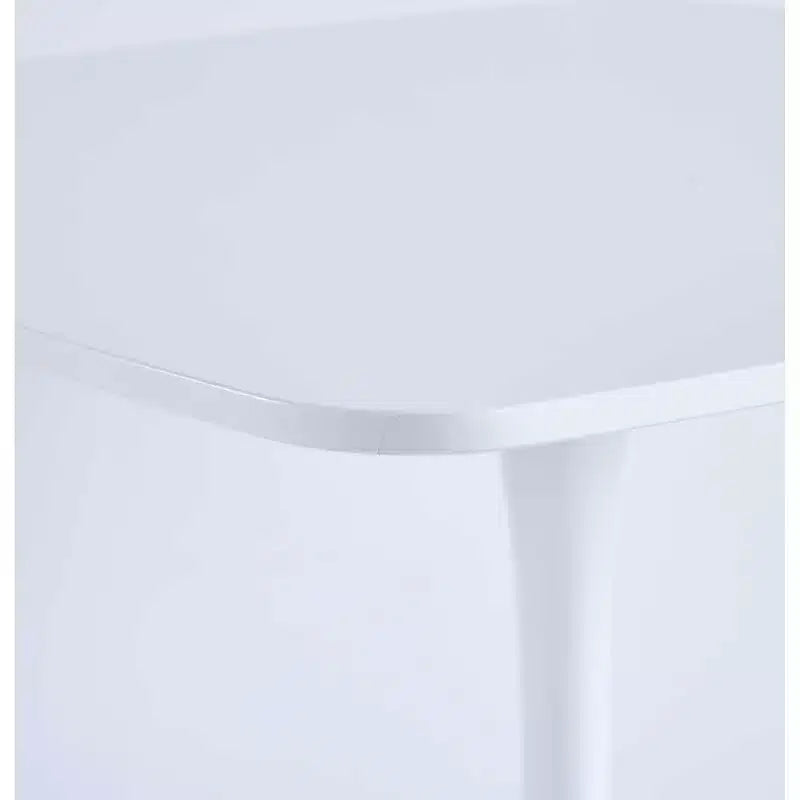 Mesa de comedor Mid-Century de 42,1 pulgadas con tablero redondo de MDF y patas cruzadas, para 4-6 personas, también funciona como mesa de centro