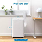 15K BTU Portable AC for Large Rooms - Cooling, Dehumidifier & Fan for 500-850 Sq Ft Spaces, One-year Warranty