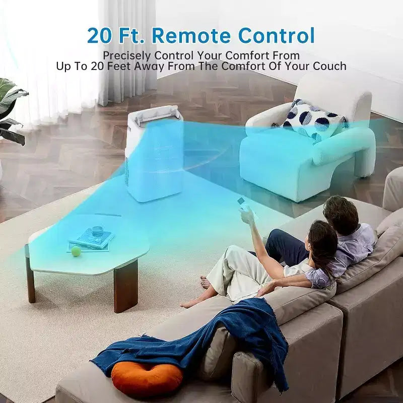 15K BTU Portable AC for Large Rooms - Cooling, Dehumidifier & Fan for 500-850 Sq Ft Spaces, One-year Warranty
