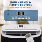 GustoWave 12000 BTU Portable Air Conditioner, 3-IN-1 Smart AC Units with Remote Control for Rooms up to 550 Sq.ft