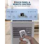 10,000 BTU 3-in-1 Portable Air Conditioner - Cools Up to 450 Sq.Ft, Drainage-free Cooling, Quiet Sleep Mode, Black&Grey Cover