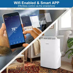 Costway 15000 BTU Inverter Portable Air Conditioner with Fan, Dehumidifier, Auto Swing