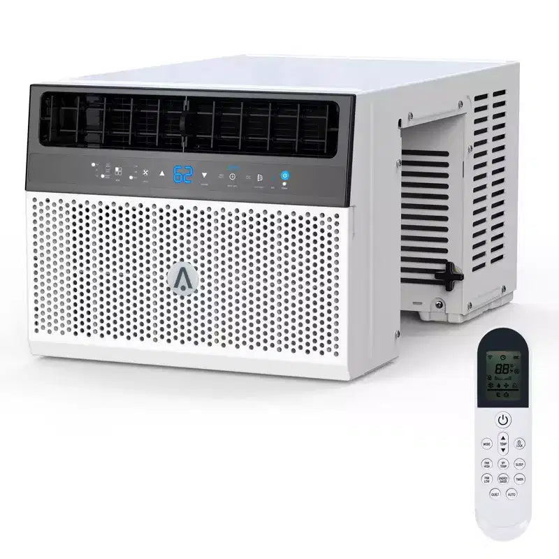 Acekool 8,000 BTU Window Air Conditioner, U-Shaped Quiet AC Unit with Dehumidifier & Fan, Cools Up to 370 Sq Ft, Remote, Easy Install