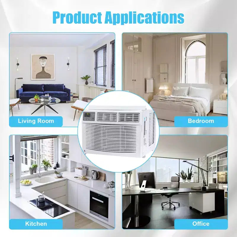 Acekool 12,000 BTU Window Air Conditioner, WiFi Smart AC Unit with Remote, 3-in-1 Cooling Dehumidifier Fan, 4 Fan Speeds