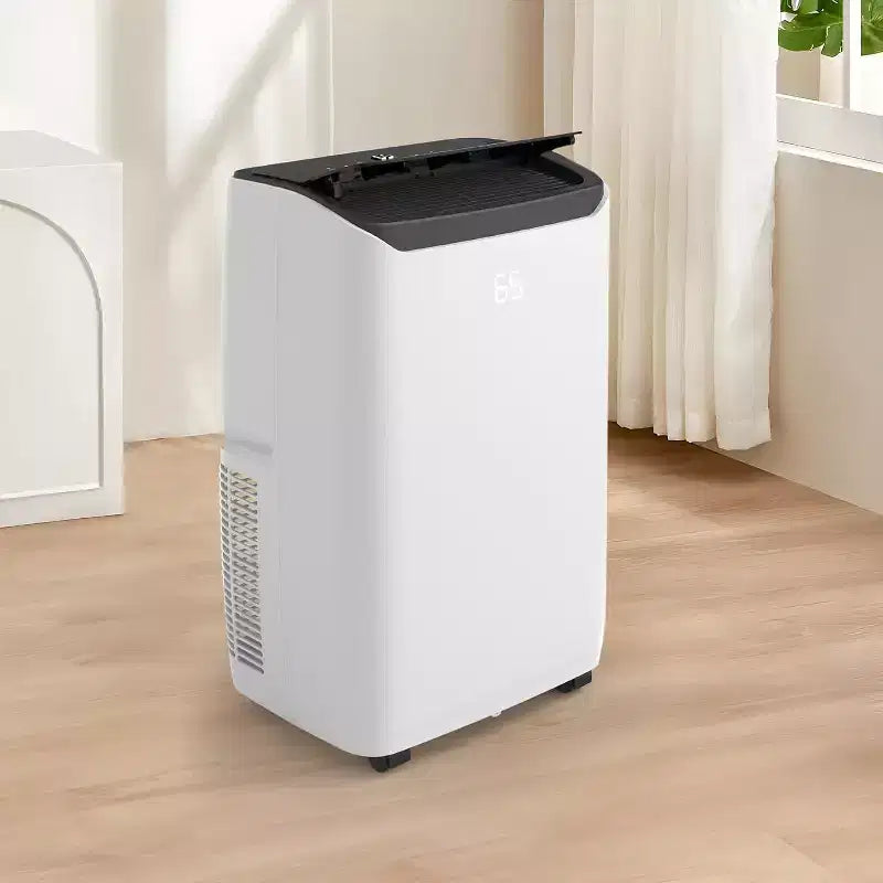 GustoWave 14000 BTU Portable Air Conditioner with Cooling, Dehumidifying & Fan, 24-Hour Timer Cools Up to 750 Sq. Ft., Balck