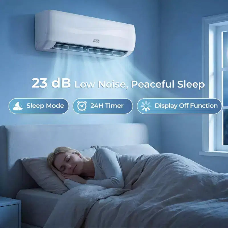 Costway 12000 BTU Mini Split Air Conditioner & Heater with Heat Pump, Full Installation Kit