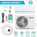 Karl Home 20 SEER2 9,000 BTU 0.75 Ton Ductless Mini Split Air Conditioner with Heat Pump 115V