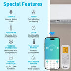 Karl Home 20 SEER2 9,000 BTU 0.75 Ton Ductless Mini Split Air Conditioner with Heat Pump 115V
