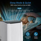 Portable Air Conditioner, 12000 BTU 5-in-1 Portable AC Unit, Cool Fan & Dry Remote Control Up to 550 Sq ft