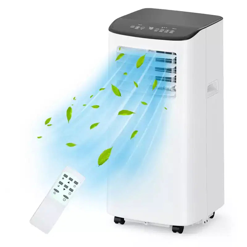 Portable Air Conditioner, 8000 BTU Quiet Cooling with Remote, Ventless Design & Auto Evaporation, for Large Room, Stand Up AC Unit.