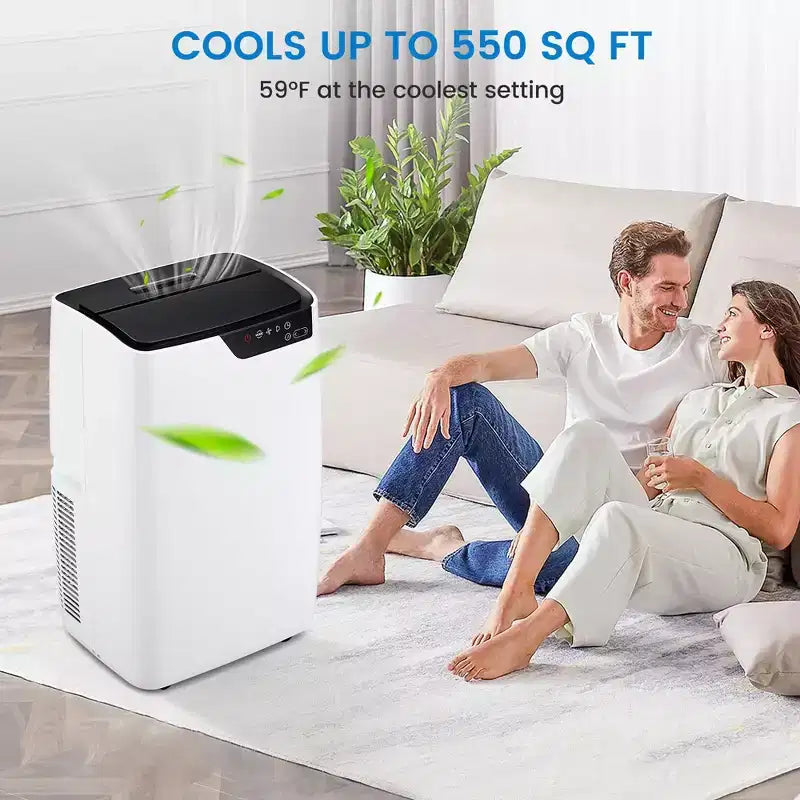 Portable Air Conditioners 12000 BTU, 3-in-1 Air Conditioner with Fan and Dehumidifier, Quiet Cooling for Rooms up to 550 Sq. Ft.
