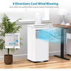 8000 BTU Portable Air Conditioner, 3-in-1 Portable AC Unit with Cooling, Dehumidifier & Fan Modes for Rooms up to 350 sq.ft
