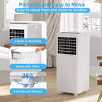 8,000 BTU Portable Air Conditioner - 3-in-1 AC for Rooms Up to 350 Sq.Ft with Remote & Window Kit