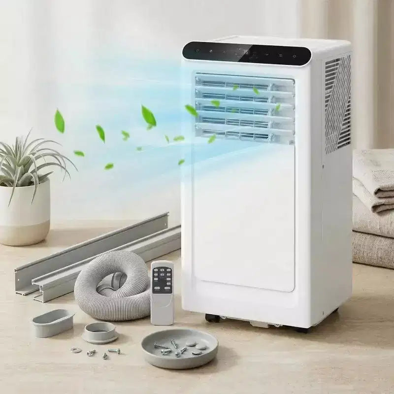 10,000 BTU Portable Air Conditioner with Heater - 4-in-1 AC Unit (Cool/Heat/Dehumidifier/Fan) for Rooms Up to 450 Sq.Ft