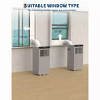 8,000 BTU Portable Air Conditioner, 4-In-1 Portable AC Units for Rooms with Fan, Dehumidifier, Cools Up to 350 Sq.Ft. Room Air Conditioner, Remote