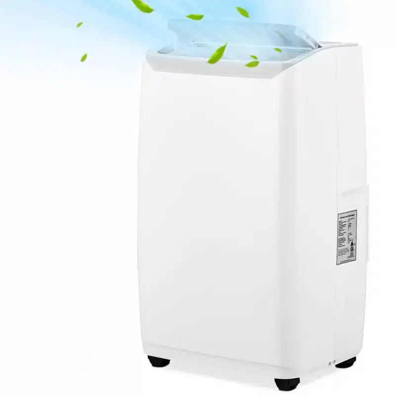 Climatiseur portable | Climatiseur de 14000 BTU refroidissant jusqu'à 65 m² | Avec télécommande, ventilateur AC déshumidificateur | Faible bruit | Mode veille | Idéal pour la maison