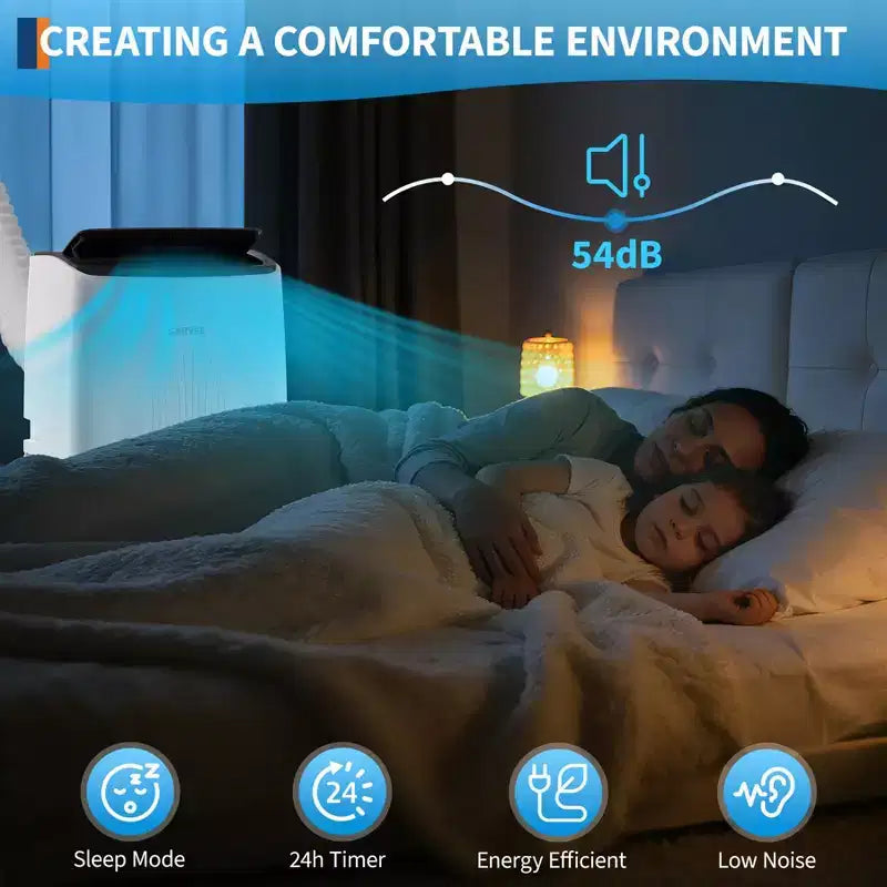 14000 BTU Portable Air Conditioner, 3-in-1 Portable Indoor AC Unit for Rooms to 700 Sq. Ft. with Cooling, Dehumidifier & Fan Modes, Remote, 24H Timer