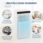 8,000 BTU Portable AC  3-in-1 Air Conditioner (1 Pack) for Rooms Up to 350 Sq.Ft | Compact Design with Window Kit & 24H Timer