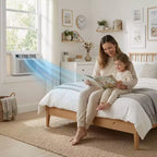 Simzlife Smart 10000 BTU Window Air Conditioner, 3-in-1 AC for 450 Sq.Ft, APP Control, Easy Installation, Energy-Saving & Quiet Operation, White