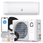 12000/18,000 BTU Energy Efficient Mini Split AC & Heater  21 SEER2, Quiet Ductless Inverter, WiFi Enabled, 230V  Cools & Heats up to 1000 Sq. Ft