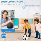 18,000 BTU 23 SEER2 Mini Split AC/Heat Pump - WiFi/Alexa, Ultra-Quiet, 208-230V, White, Cools/Heats 1,250 Sq.Ft, Complete Installation Kit