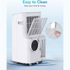 12,000 BTU Portable AC - 1-Pack White Air Conditioner (A018H) for Vine | Full Inspection Required