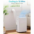12,000 BTU Portable AC - 1-Pack White Air Conditioner (A018H) for Vine | Full Inspection Required