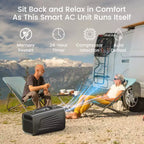 Waykar 5000 BTU 3-in-1 Portable Air Conditioner with Dehumidifier and Remote Control for Tent, Camping & RV