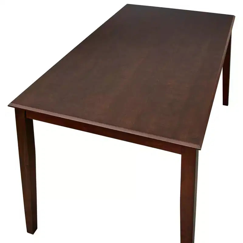 Mesa de Comedor Rectangular Marrón Rústico