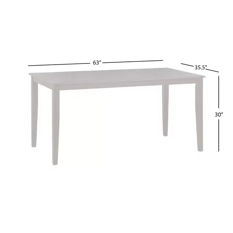 Mesa de Comedor Rectangular Marrón Rústico