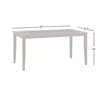 Mesa de Comedor Rectangular Marrón Rústico