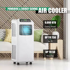 Costway 5500 BTU (9000 BTU ASHRAE) 3-in-1 Portable Air Conditioner w/Built-in Dehumidifier and Window Kit