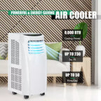 Costway Portable Air Conditioner 5500 BTU (8000BTU ASHRAE) Dehumidifier