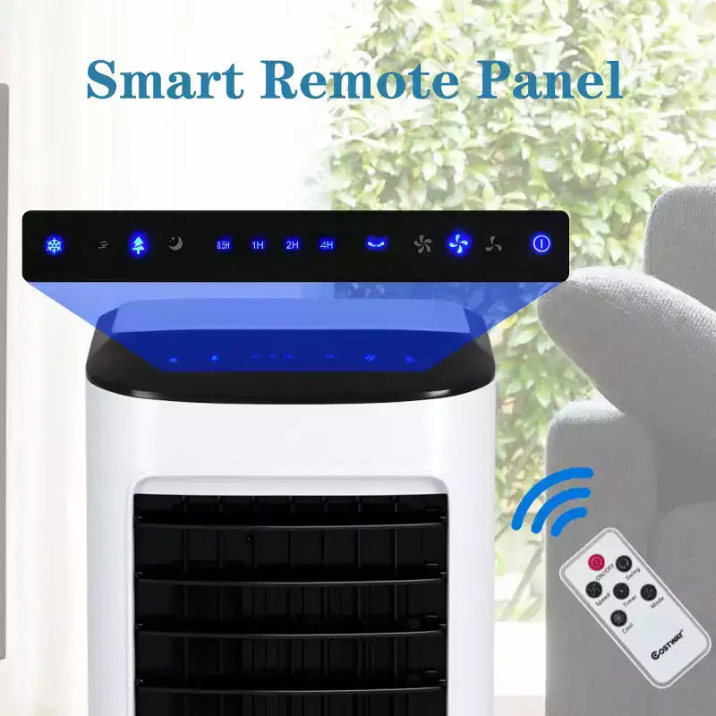 Costway Evaporative Portable Air Cooler Fan & Humidifier with Filter Remote Control