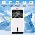 Costway Evaporative Portable Air Cooler Fan & Humidifier with Remote Control 7.5 Timer
