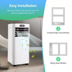 Costway 6000 BTU (10000 BTU ASHRAE) Portable Air Conditioner w/ Remote Control 3-in-1 Air Cooler w/ Drying