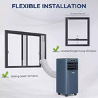 Costway 5000 BTU (8000BTU ASHRAE) Portable Air Conditioner with Remote Control 3-in-1 Air Cooler w/ Drying