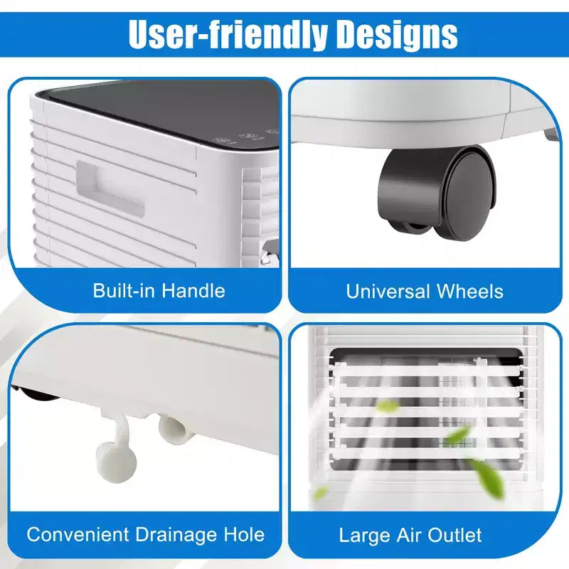 Costway 10000 BTU ASHRAE Portable Air Conditioner 3-in-1 Air Cooler w/Dehumidifier & Fan Mode