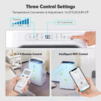 Costway 8800 BTU (14000 BTU ASHRAE) Portable Air Conditioner 4-in-1 Air Cooler w/ APP & WiFi Smart Control